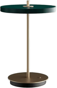 Umage Asteria Move bordlampe skoggrønn/messing 31 cm