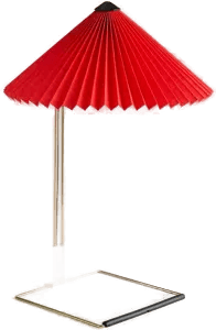 Hay Matin 380 LED bordlampe, lys rød