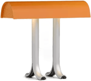 Hay Anagram-bordlampe, brunert oransje