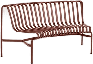 Hay Palissade Dining parkbenk Iron red