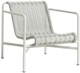 Hay Palissade Cord Low loungestol Sky grey