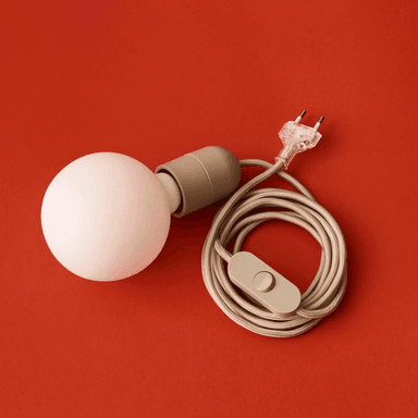 HAY Common E27-fatning betongrå 2,4 m