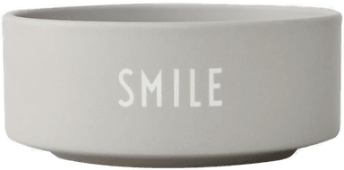 Design Letters snackskål Ø12 cm Smile-grey