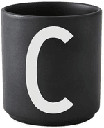 Design Letters kopp svart C