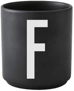 Design Letters kopp svart F