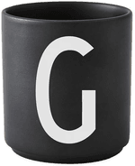 Design Letters kopp svart G