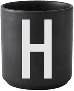 Design Letters kopp svart H