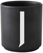 Design Letters kopp svart J