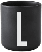 Design Letters kopp svart L