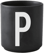 Design Letters kopp svart P