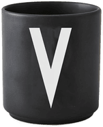 Design Letters kopp svart V