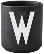 Design Letters kopp svart W