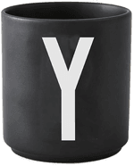 Design Letters kopp svart Y