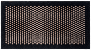 Tica Copenhagen Dot gulvmatte 120x67 cm svart/sand