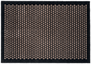 Tica Copenhagen Dot gulvmatte 130x90 cm svart/sand