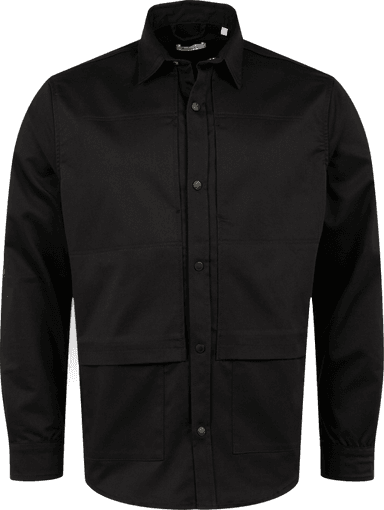 Knowledge Cotton Apparel Larch Utility Shirt Black Jet