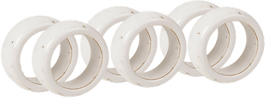 Broste Copenhagen Nordic Vanilla serviettringer 6-pakning