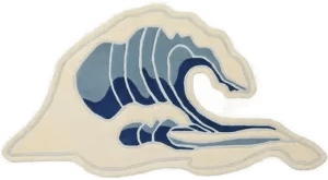 Broste Copenhagen Wave gulvteppe Blue 85x160 cm