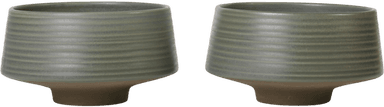 Broste Miko skål 2-pk Dark green