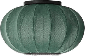 Made By Hand Knit-Wit 45 Oval lampe Tweed green