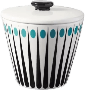 Superliving Amanda sukkerskål hvit-aqua