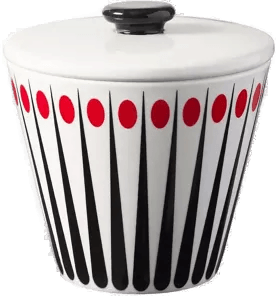 Superliving Amanda sukkerskål hvit-tomat