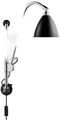 Gubi Bestlite BL5 vegglampe Sort-krom