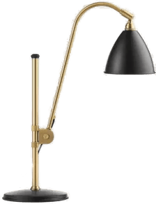 Gubi Bestlite BL1 Bordlampe Mässingbas Charcoal Black