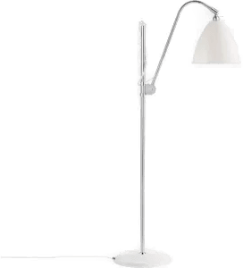 Gubi Bestlite BL3M gulvlampe Matt hvit-krom