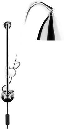 Gubi Bestlite BL5 vegglampe Krom
