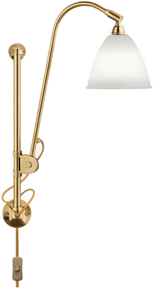 Gubi Bestlite BL5 vegglampe messing/porselen