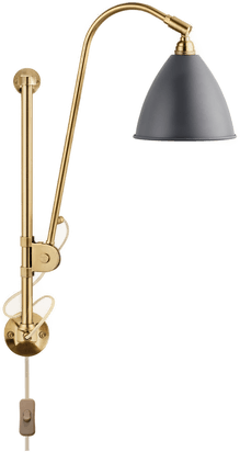 Gubi Bestlite BL5 vegglampe Grå-messing