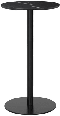 Gubi 1.0 Bar Table, Ø60, Nero Marquina