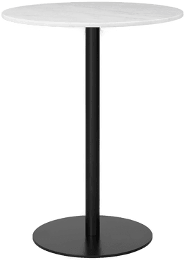 Gubi Barbord Ø80, Bianco Carrara