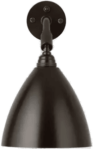 Gubi Bestlite BL7 vegglampe, svart-messing