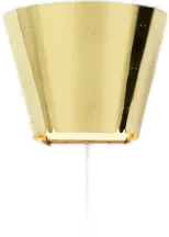 Gubi 9464 vegglampe, blank messing