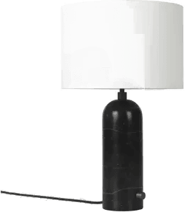 Gubi Gravity Table Lamp Small White/Black Marble