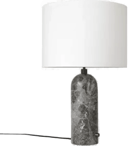 Gubi Gravity Table Lamp Small White/Grey Marble