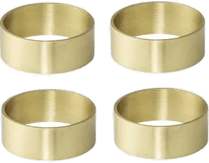 Bloomingville serviettringer messing 4-pakning