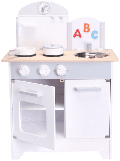 Small Wood Lekekjøkken - Grå