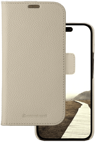 Dbramante1928 New York iPhone 15 Plus Flip Deksel - Sand Dune