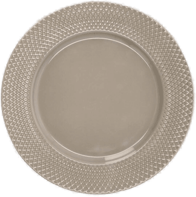 Lyngby Porcelæn Rhombe Earth 27 cm clay