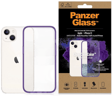 PanzerGlass ClearCase iPhone 13 - Lilla