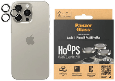 PanzerGlass Hoops Kamerabeskyttelse iPhone 15 Pro/15 Pro Max