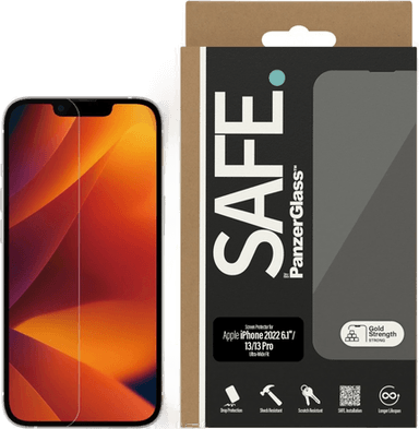 PanzerGlass SAFE Skjermbeskytter iPhone 14/13/13 Pro