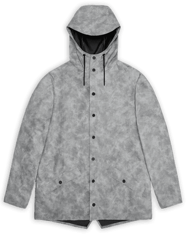 Rains Unisex Jacket Distressed Grey