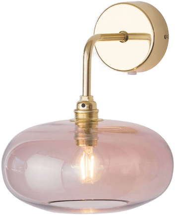 Ebb & Flow Horizon armvegglampe, gull/rosa