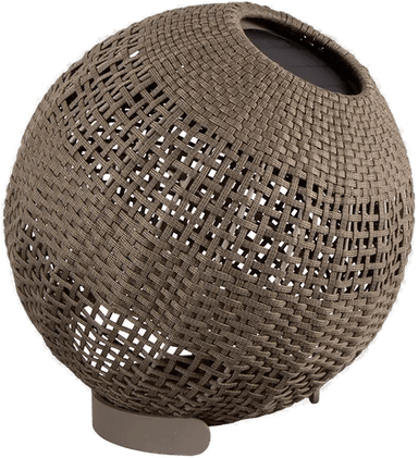 Caneline Illusion lampe rund Taupe