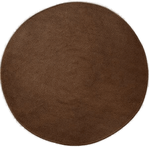 Caneline Knit teppe Ø200 cm Umber brown