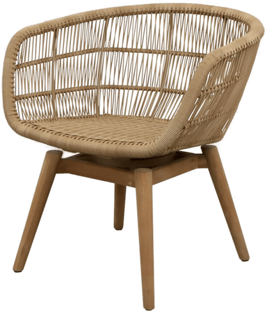 Caneline Stay stol swivel Natural